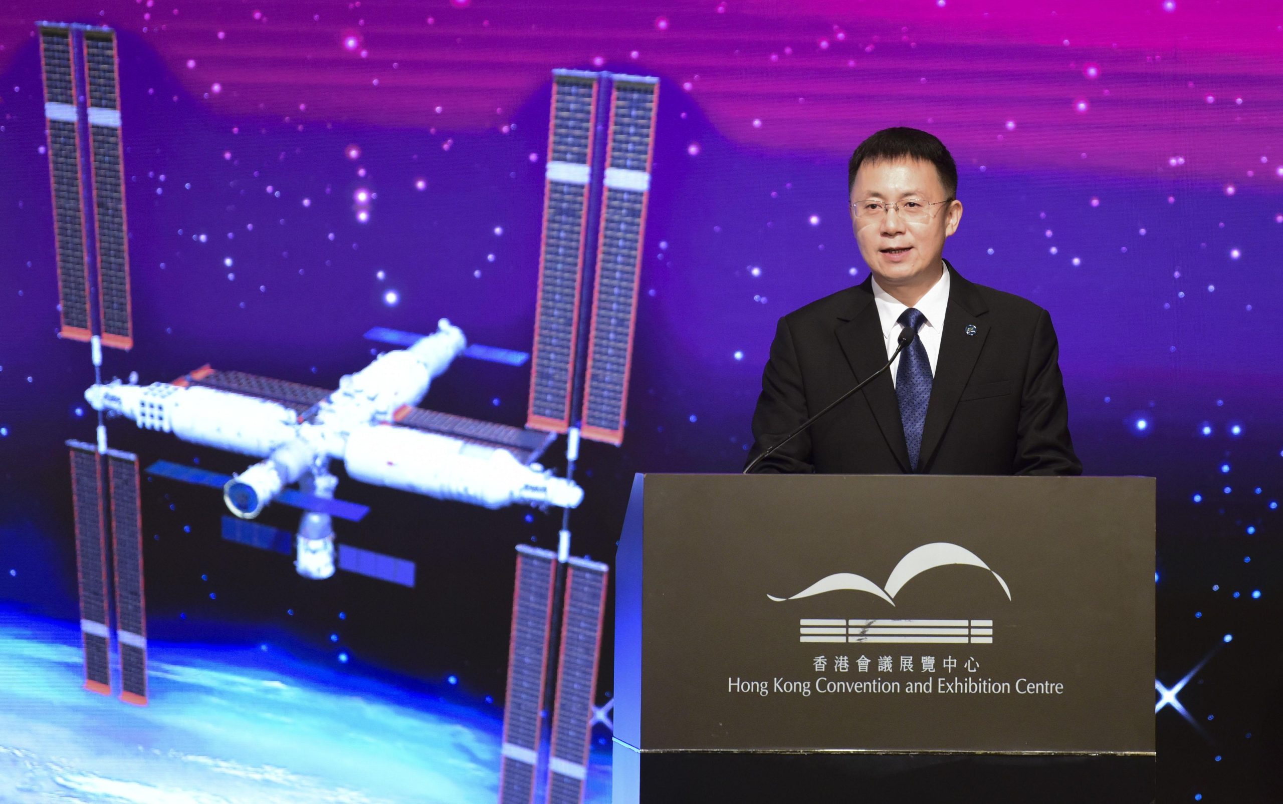 Cina Delegazione Del Programma Spaziale Visita Hong Kong Macao