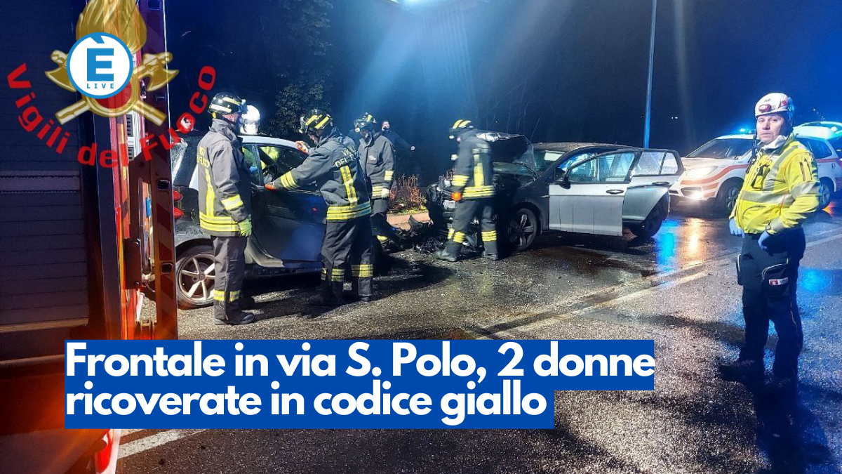 Frontale In Via S. Polo, 2 Donne In Codice Giallo - ÈliveBrescia TV